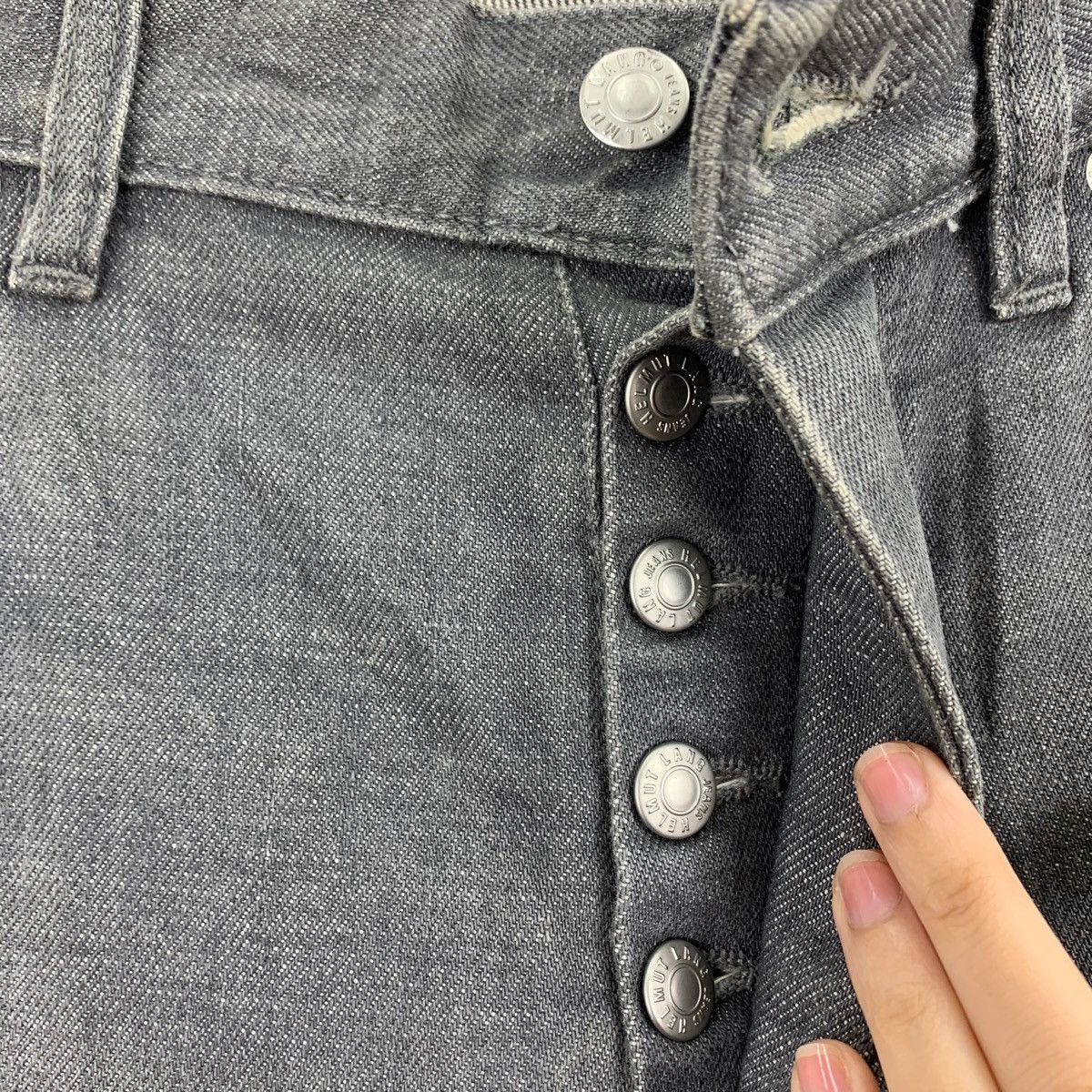 Helmut Lang × Japanese Brand HELMUT LANG Classic raw denim classic cut grey denim Size US 30 / EU 46 - 13 Thumbnail