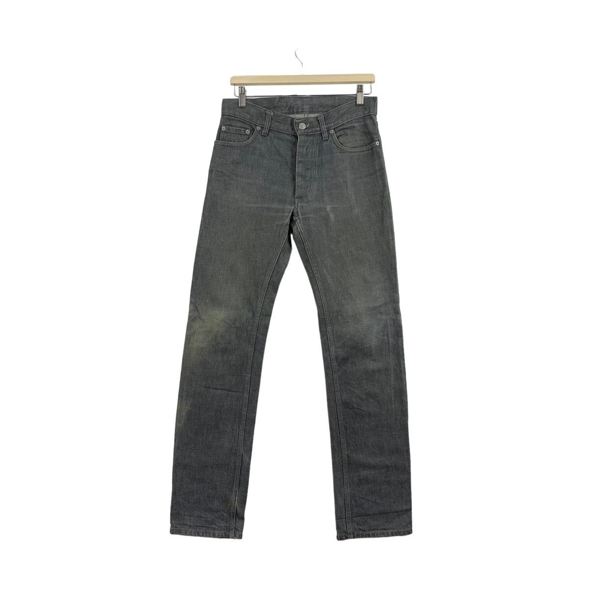 Helmut Lang × Japanese Brand HELMUT LANG Classic raw denim classic cut grey denim Size US 30 / EU 46 - 1 Thumbnail
