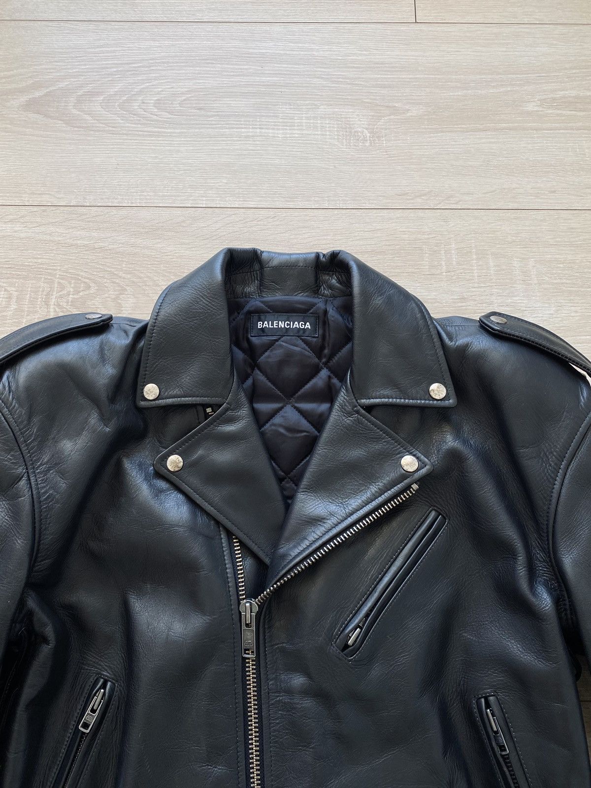Balenciaga RARE SS19 Balenciaga runway fringe leather biker jacket Size US S / EU 44-46 / 1 - 5 Thumbnail
