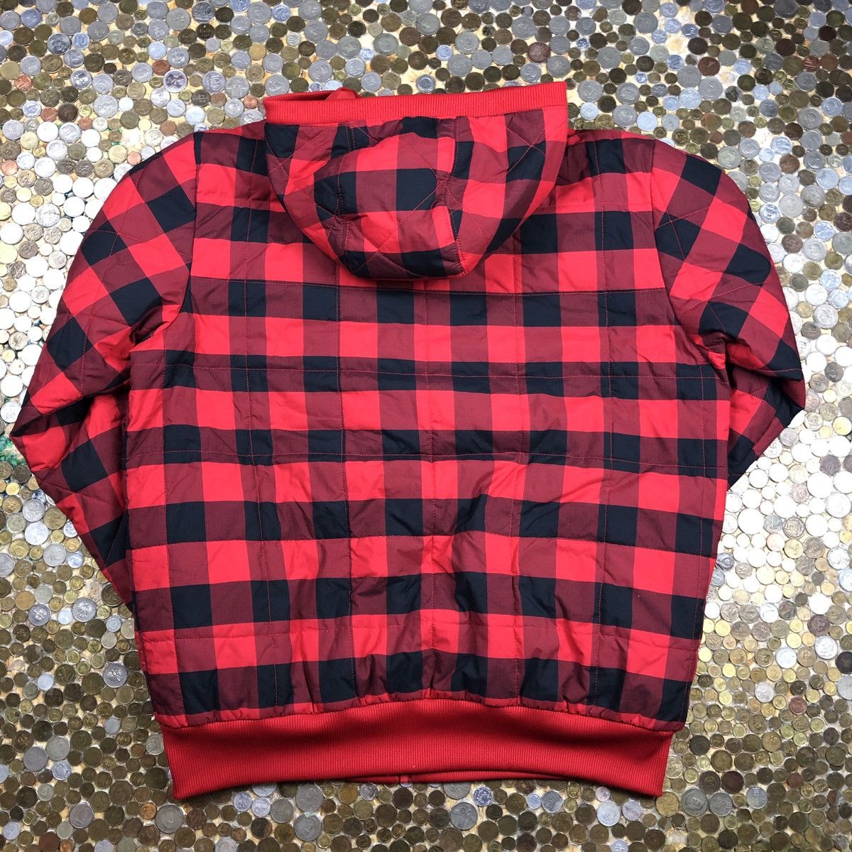 Adidas Adidas Vintage checkred puffer jacket Size US XXL / EU 58 / 5 - 3 Thumbnail