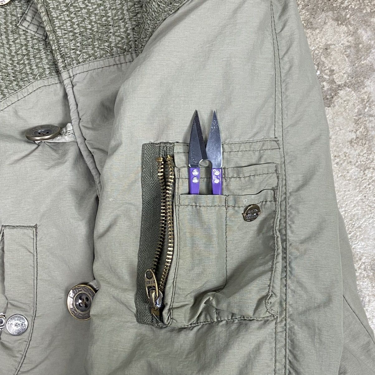 Diesel 90s DIESEL ARCHIVE MULTIPOCKET BONDAGE BOMBER JACKET № 2015 Size US S / EU 44-46 / 1 - 4 Thumbnail