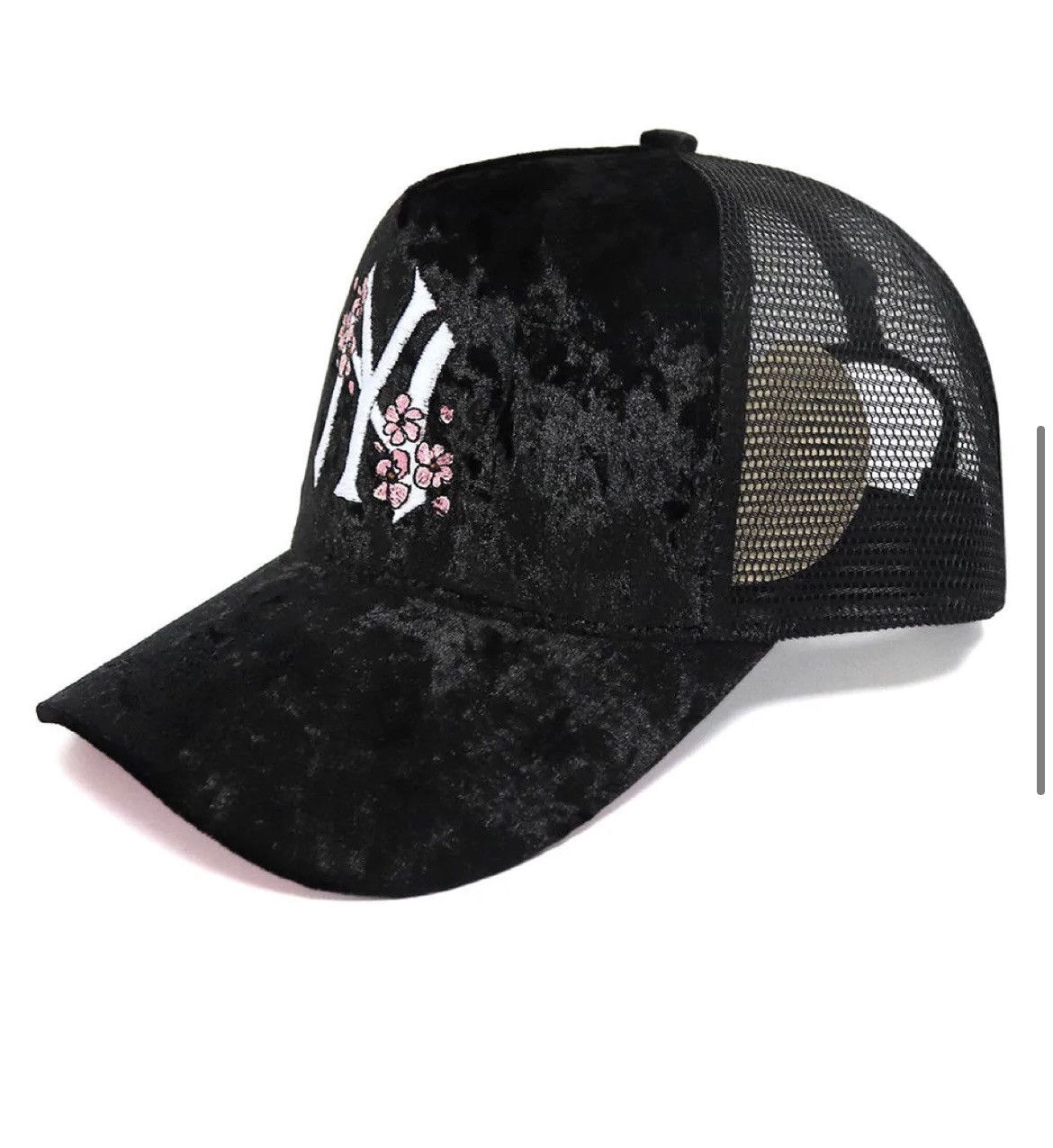 Black Velvet Trucker Hat LA
