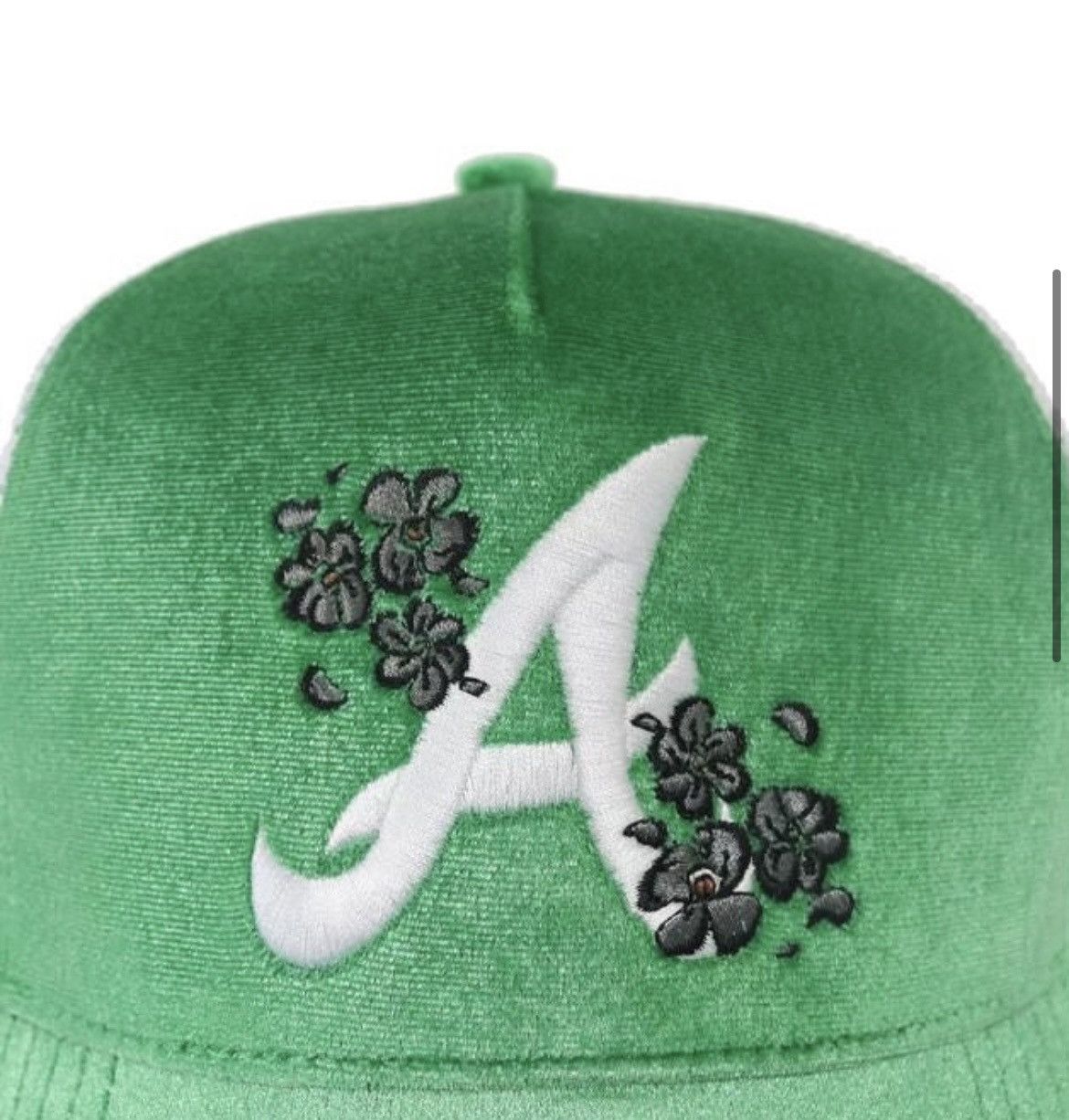 Japanese Brand Green Velvet Trucker Hat Astros Size ONE SIZE - 2 Thumbnail