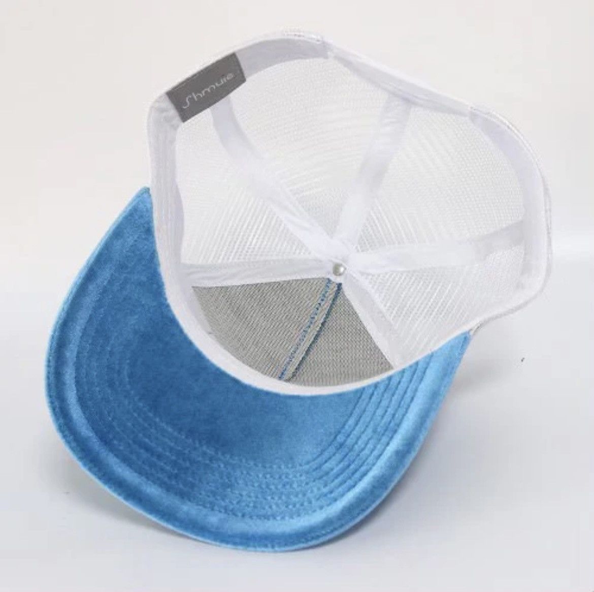 Japanese Brand Blue Velvet Trucker Hat LA Size ONE SIZE - 3 Thumbnail