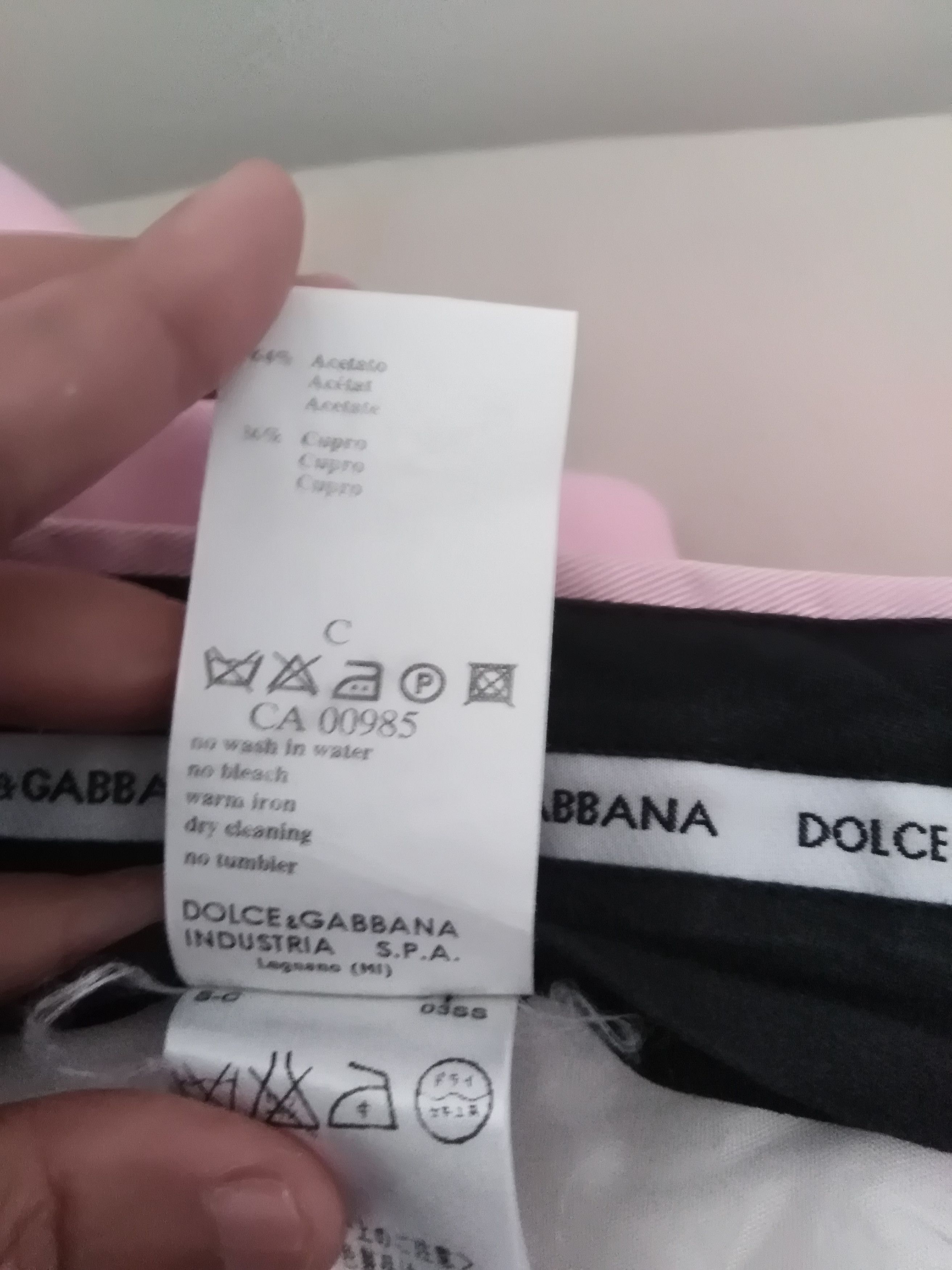 Dolce & Gabbana Dolce And Gabbana Pink Slack Pant Size US 31 - 11 Thumbnail