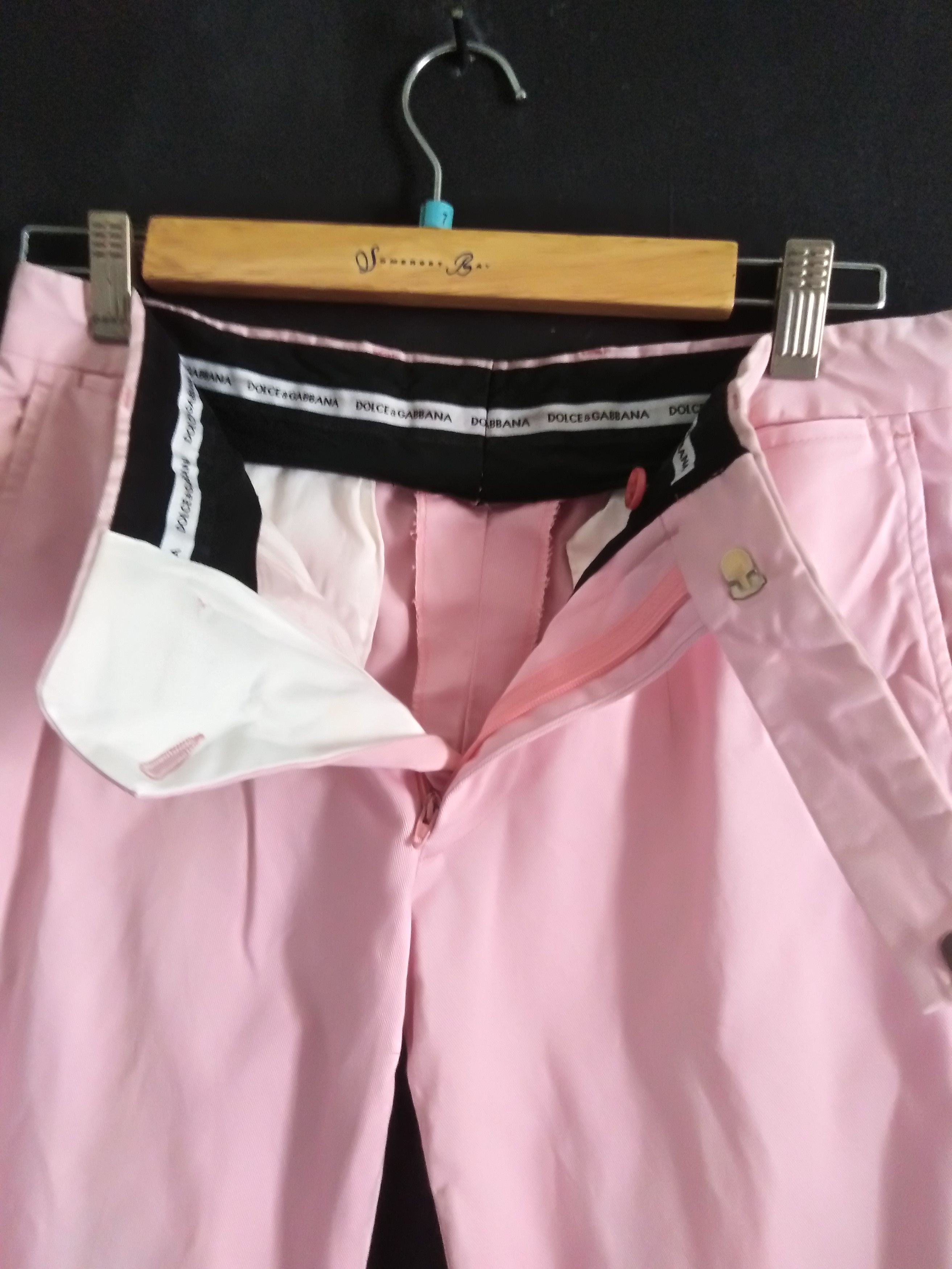 Dolce & Gabbana Dolce And Gabbana Pink Slack Pant Size US 31 - 4 Thumbnail