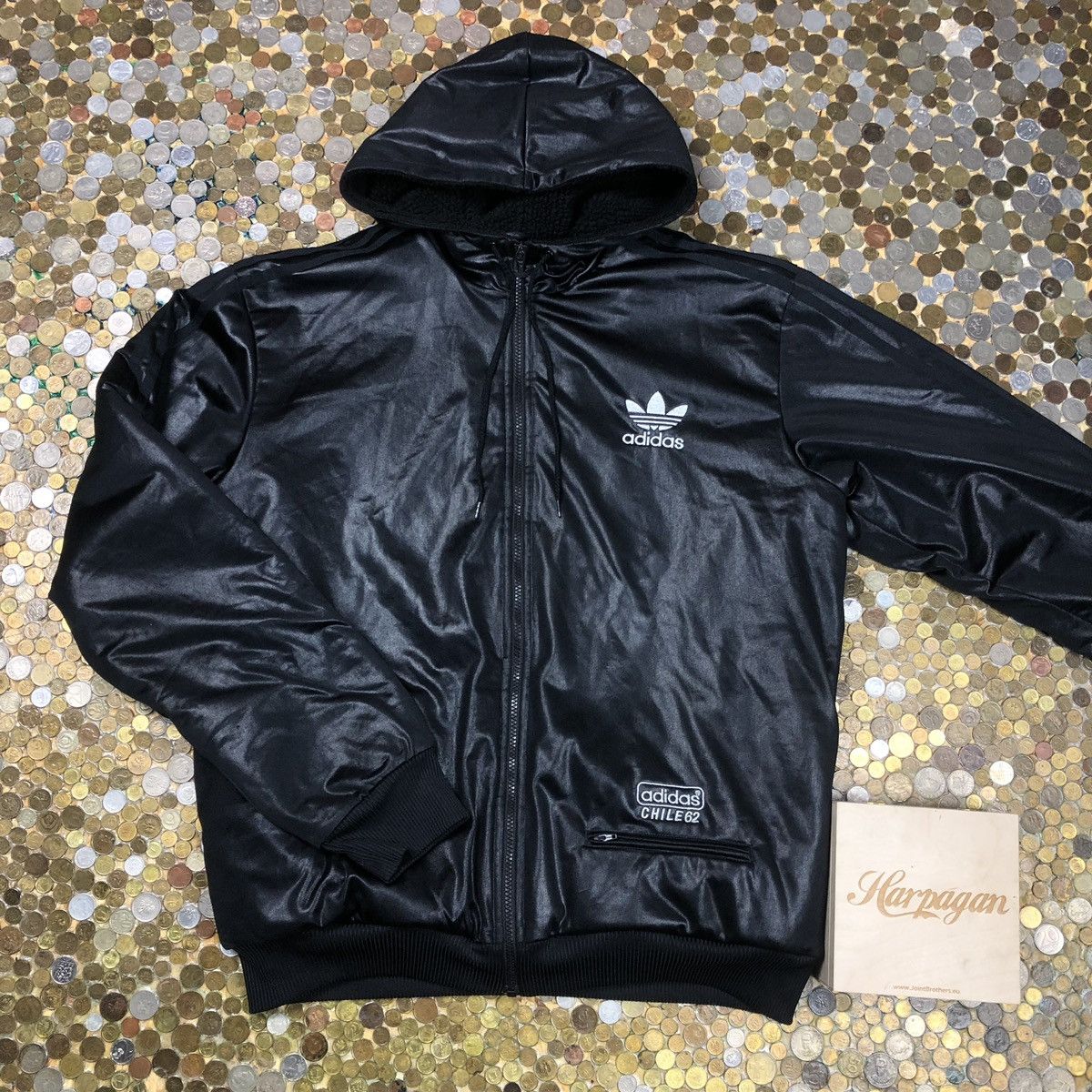Adidas bomber jacket with fleece