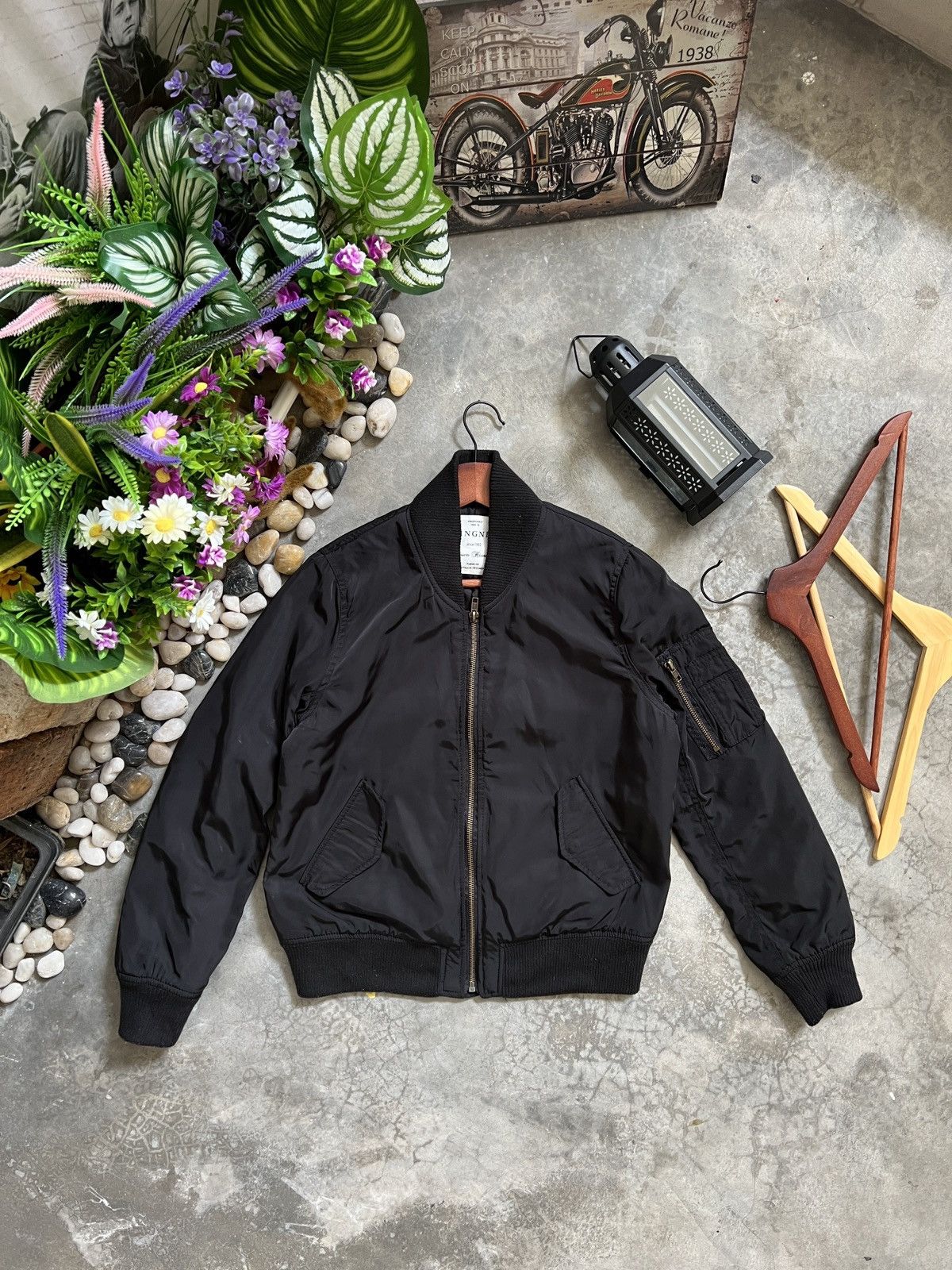 Other Ingni Black Bomber Jacket Japanese brand Size US XS / EU 42 / 0 - 1 Thumbnail