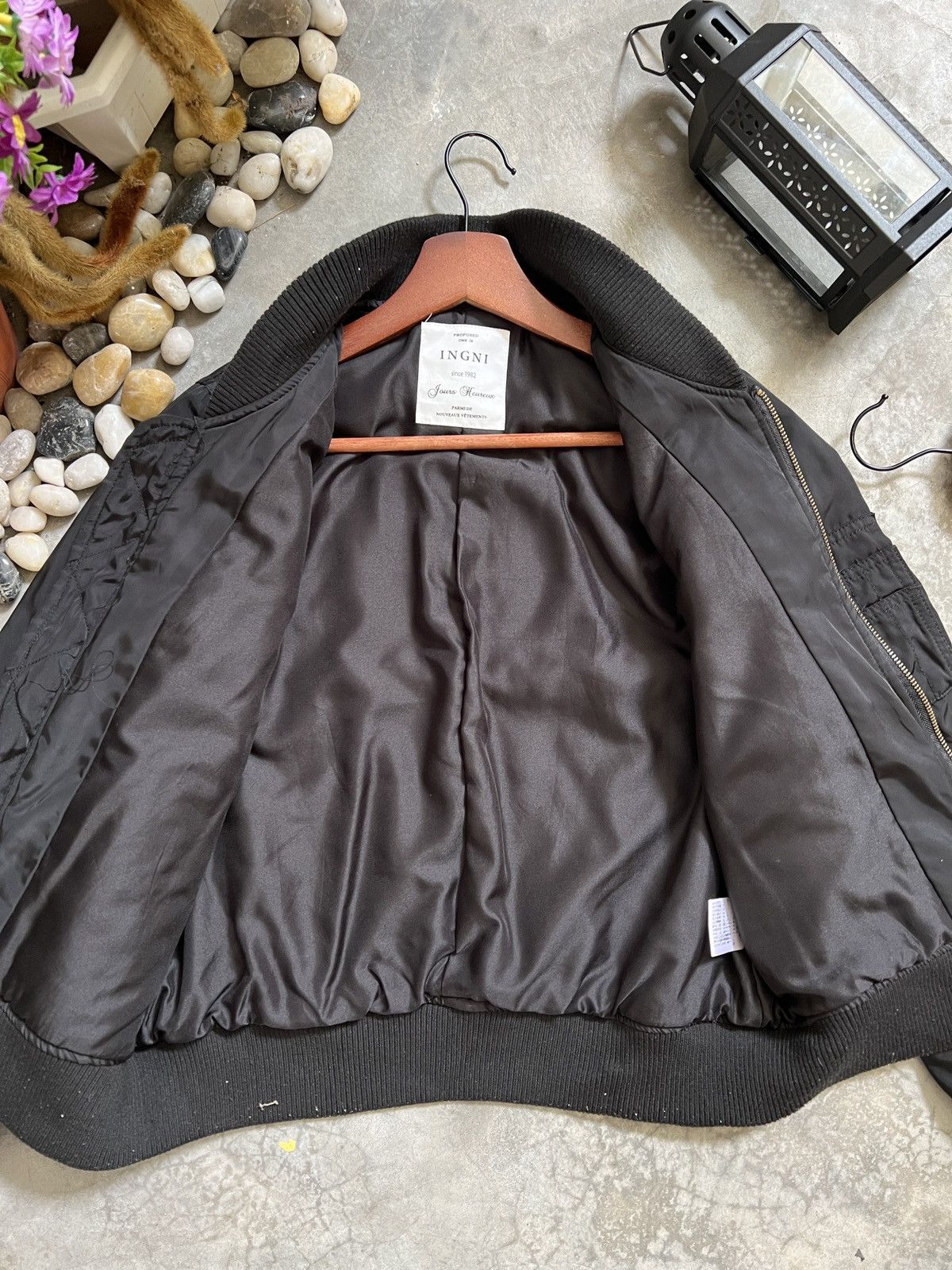 Other Ingni Black Bomber Jacket Japanese brand Size US XS / EU 42 / 0 - 12 Thumbnail