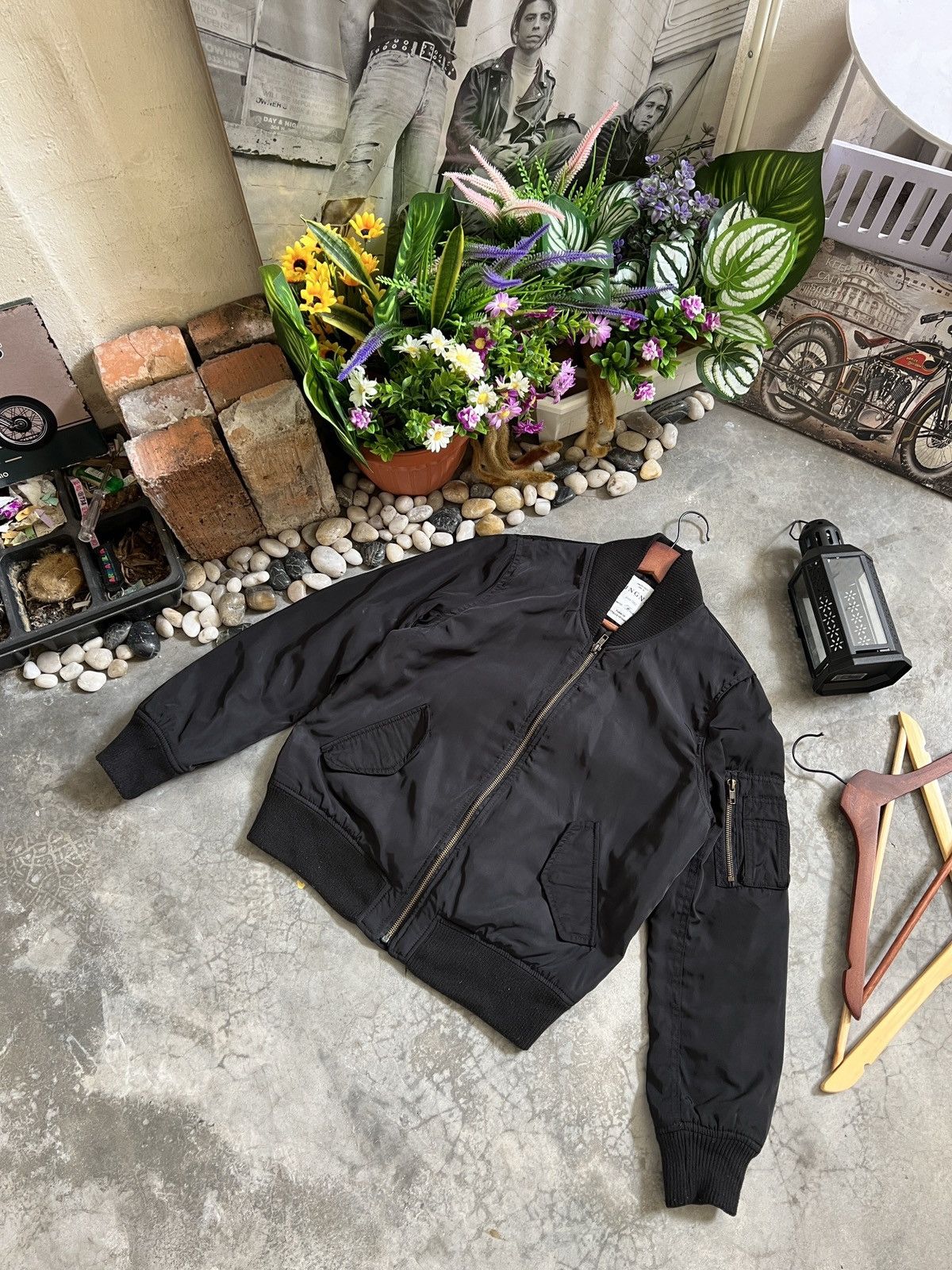 Other Ingni Black Bomber Jacket Japanese brand Size US XS / EU 42 / 0 - 4 Thumbnail