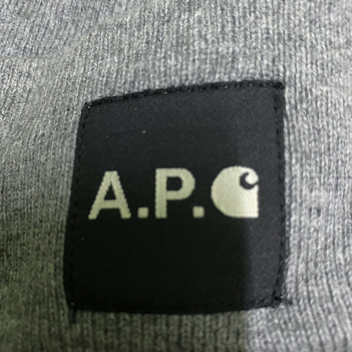 A.P.C. × Carhartt Vintage APC X Carhartt Baenie Hat Grey Colour Size ONE SIZE - 7 Thumbnail