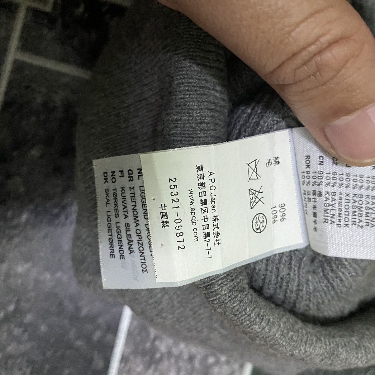 A.P.C. × Carhartt Vintage APC X Carhartt Baenie Hat Grey Colour Size ONE SIZE - 9 Thumbnail