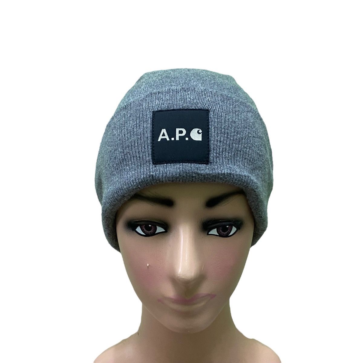 A.P.C. × Carhartt Vintage APC X Carhartt Baenie Hat Grey Colour Size ONE SIZE - 3 Thumbnail