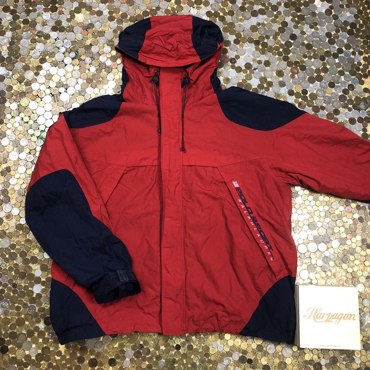 image of Polo Ralph Lauren Polo Sport Ralph Laurent Jacket in Red Navy, Men's (Size 2XL)