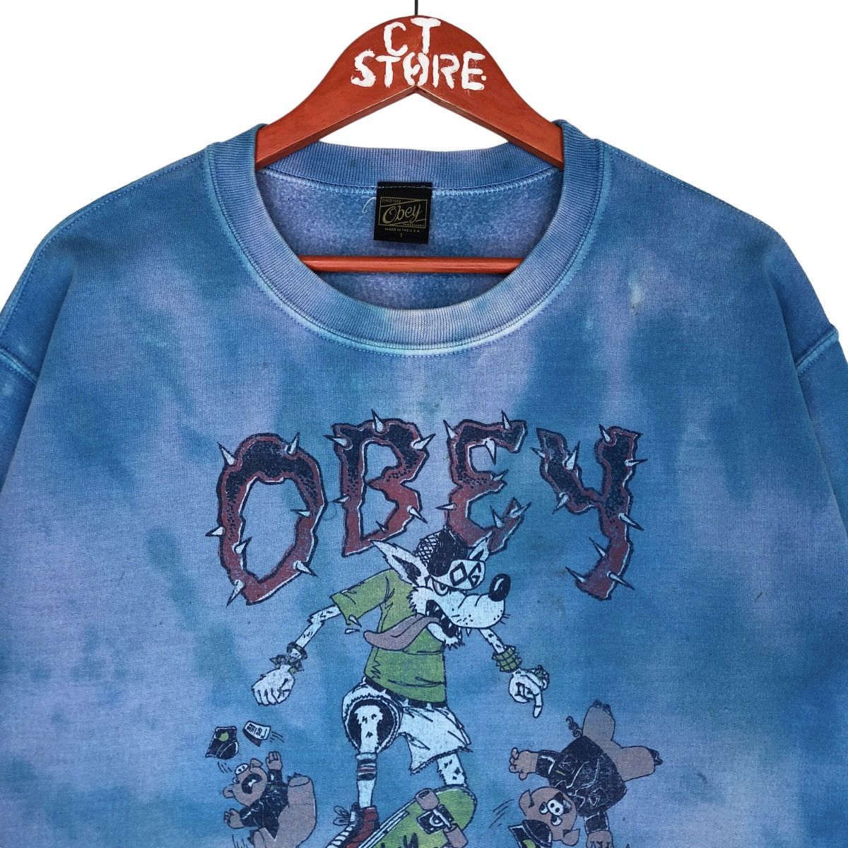 Obey Obey Wild In The Streets Tie Dye Sweatshirts Size S Size US S / EU 44-46 / 1 - 3 Thumbnail