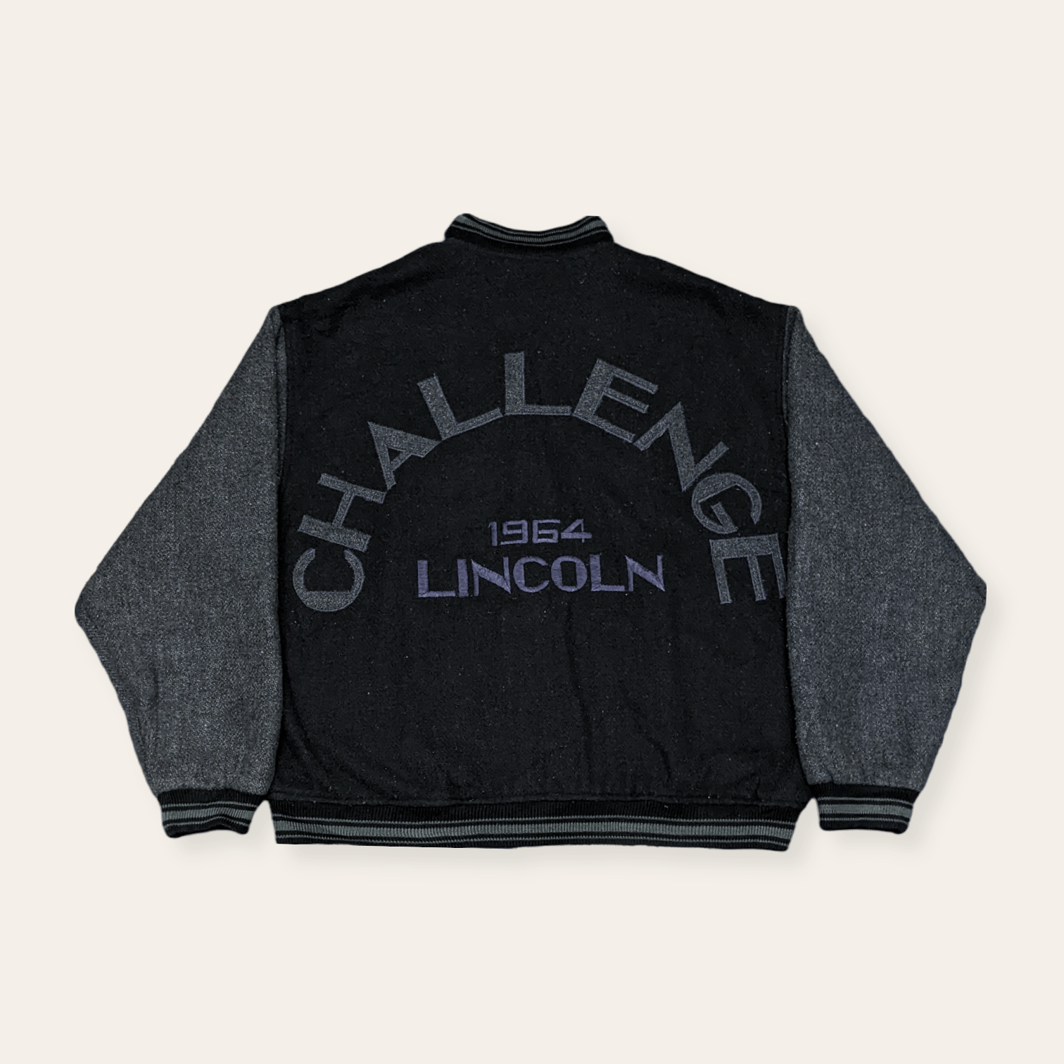 Vintage 80s Lincoln 1964 Challenge Wool Varsity Jacket