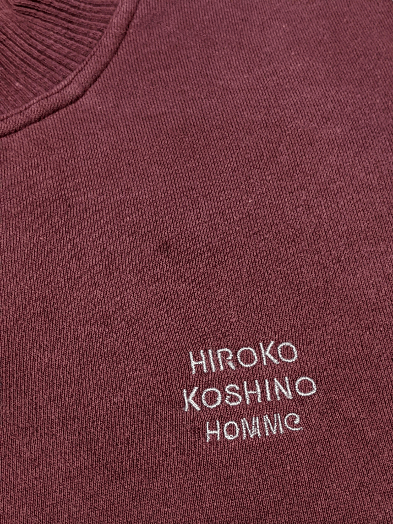 Hiroko Koshino Homme × Japanese Brand × Vintage Vintage 90s Hiroko Koshino Homme Embroidered Sweatshirt Size US M / EU 48-50 / 2 - 9 Thumbnail