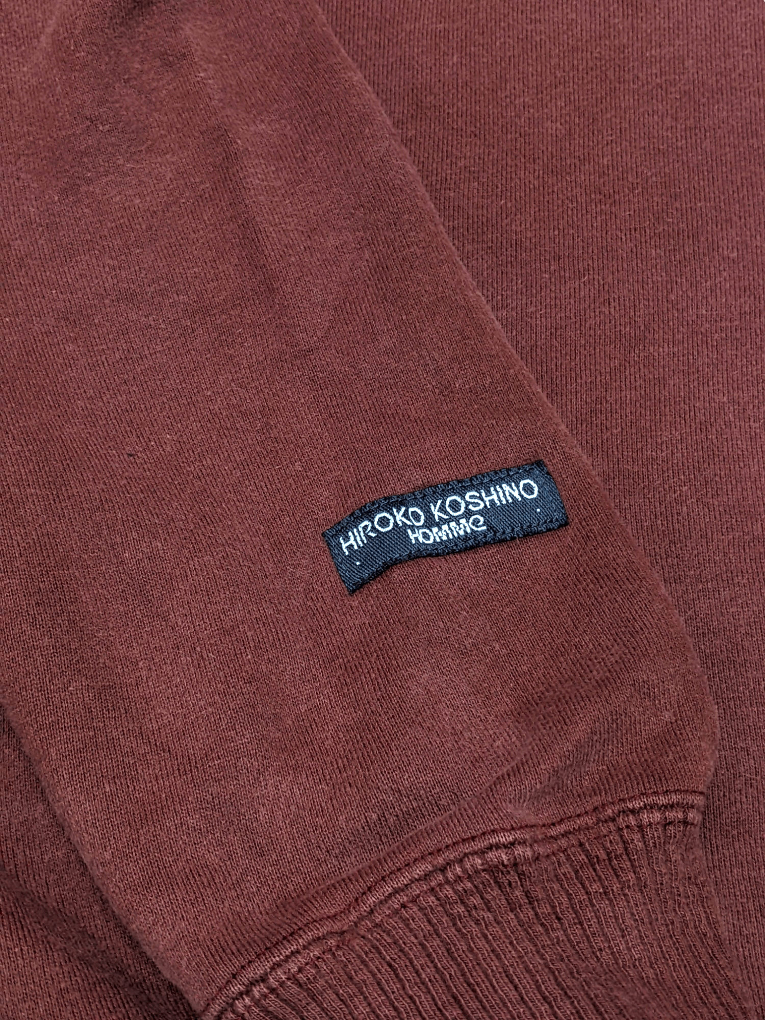 Hiroko Koshino Homme × Japanese Brand × Vintage Vintage 90s Hiroko Koshino Homme Embroidered Sweatshirt Size US M / EU 48-50 / 2 - 6 Thumbnail