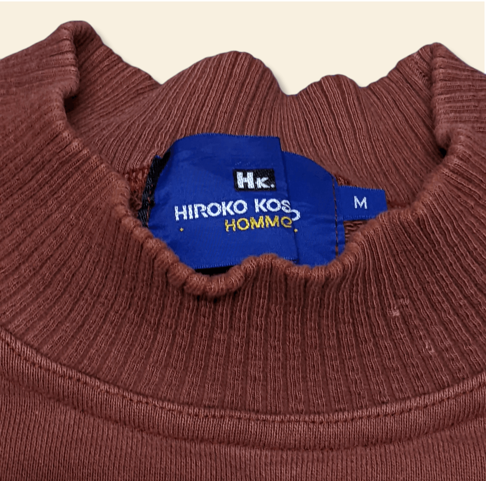 Hiroko Koshino Homme × Japanese Brand × Vintage Vintage 90s Hiroko Koshino Homme Embroidered Sweatshirt Size US M / EU 48-50 / 2 - 7 Thumbnail