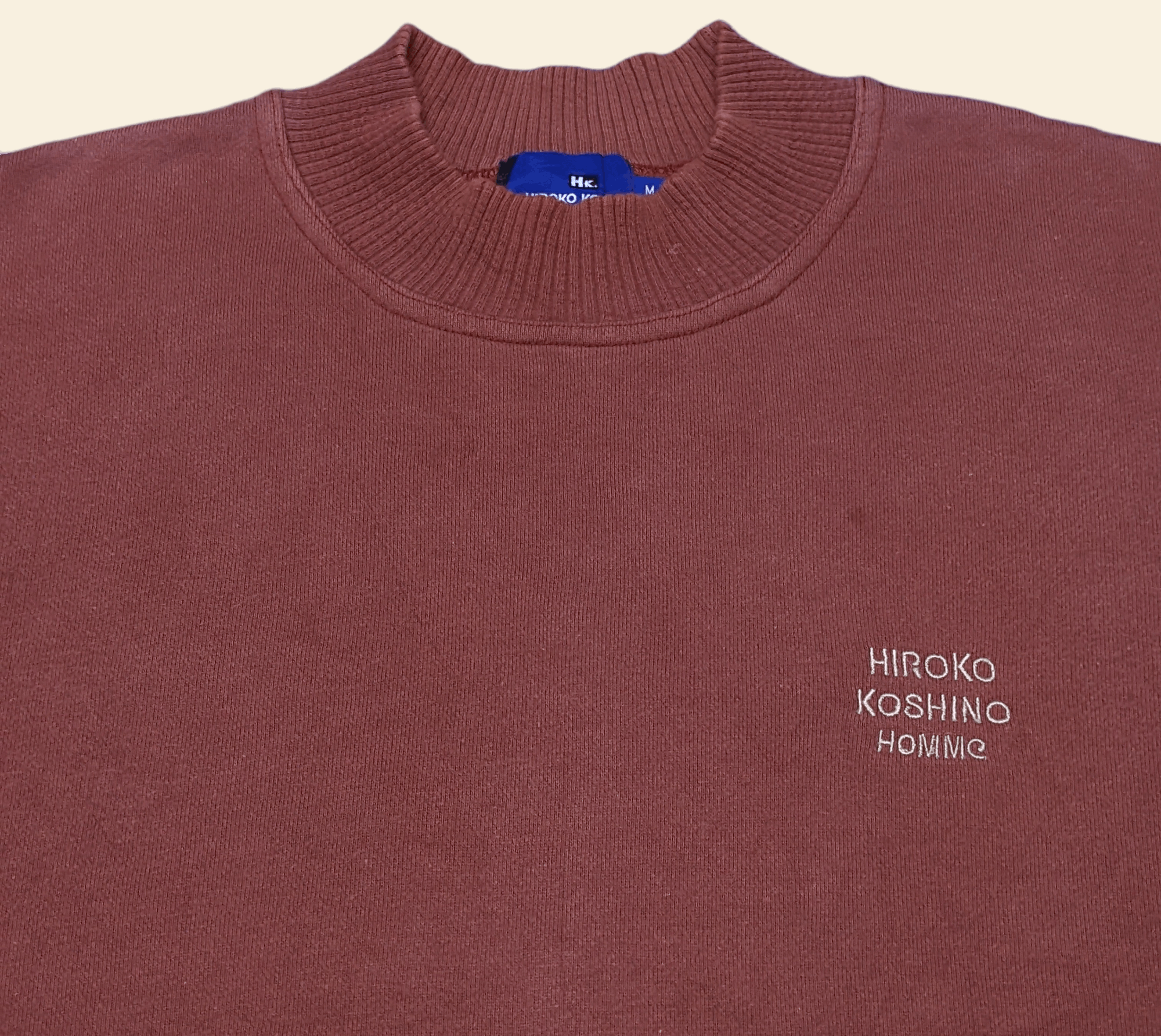 Hiroko Koshino Homme × Japanese Brand × Vintage Vintage 90s Hiroko Koshino Homme Embroidered Sweatshirt Size US M / EU 48-50 / 2 - 4 Thumbnail