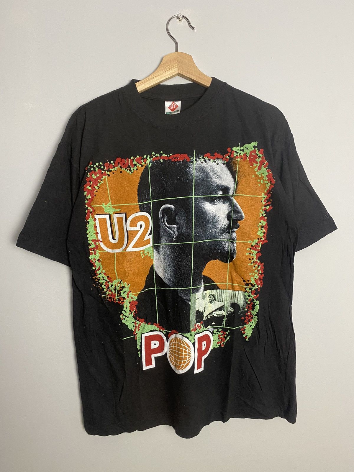 Band Tees VINTAGE Rare90s U2 Pop Mart new wave Tour 1997 Band Tee Size US L / EU 52-54 / 3 - 1 Thumbnail