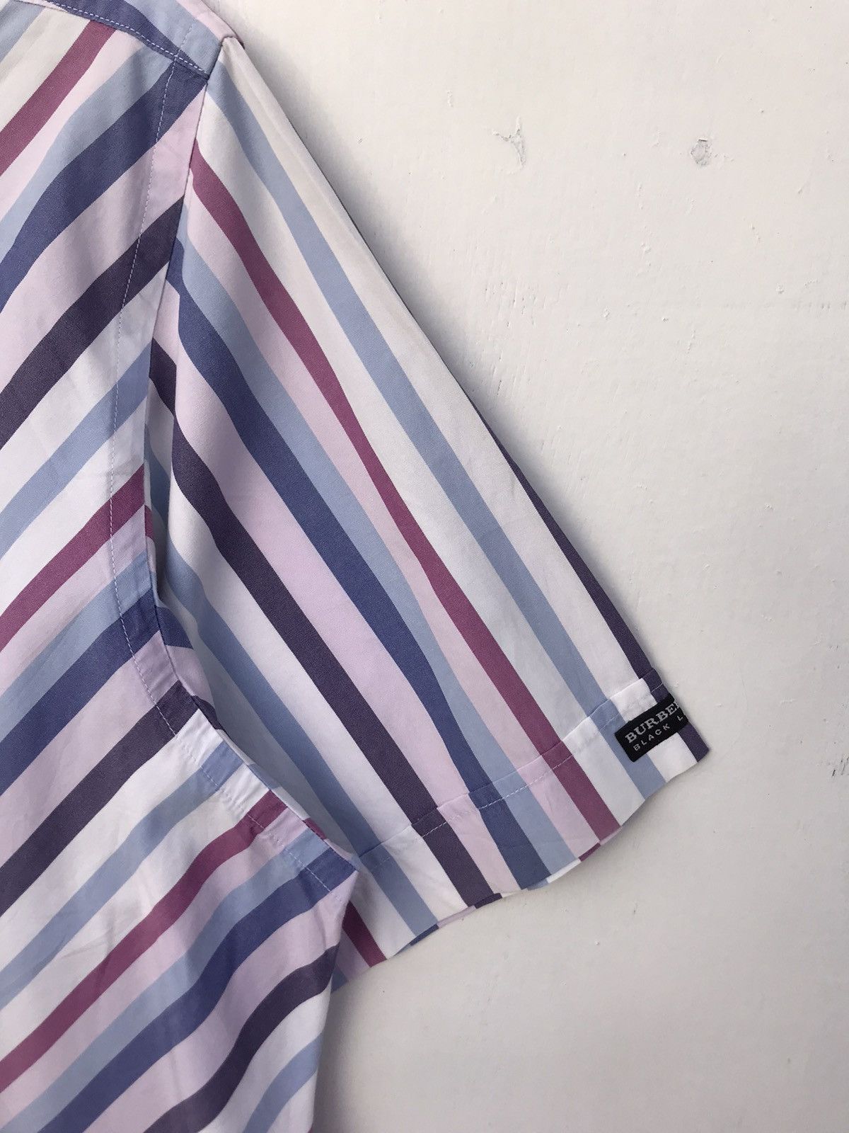 Burberry Vintage Burberry Diagonal Stripe Shirt Size US L / EU 52-54 / 3 - 4 Thumbnail