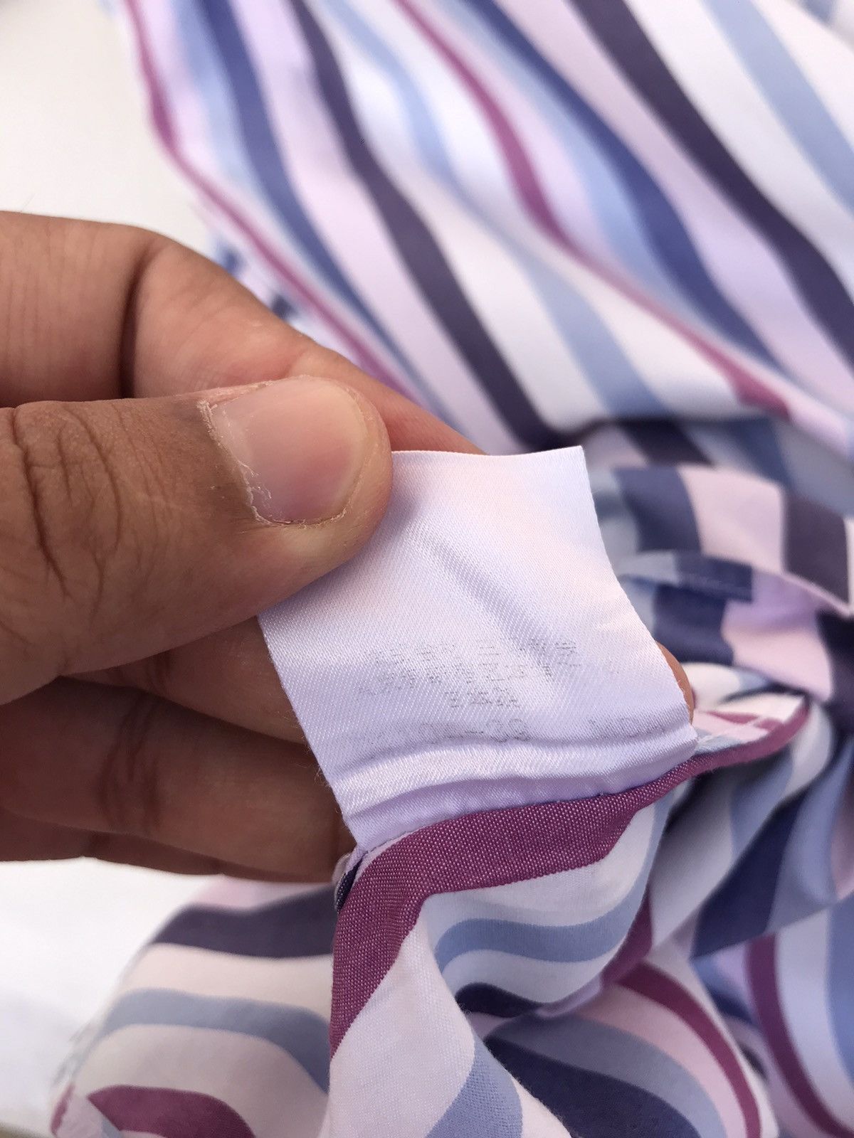 Burberry Vintage Burberry Diagonal Stripe Shirt Size US L / EU 52-54 / 3 - 6 Thumbnail