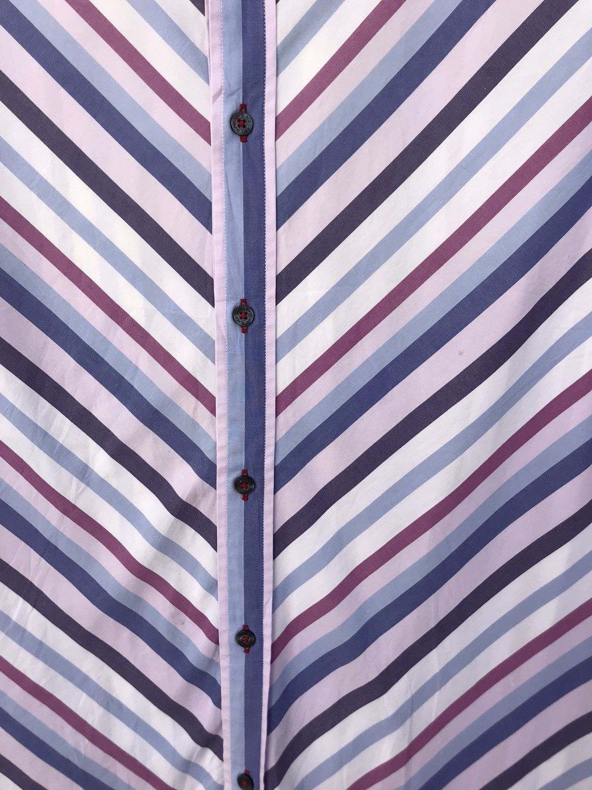 Burberry Vintage Burberry Diagonal Stripe Shirt Size US L / EU 52-54 / 3 - 5 Thumbnail