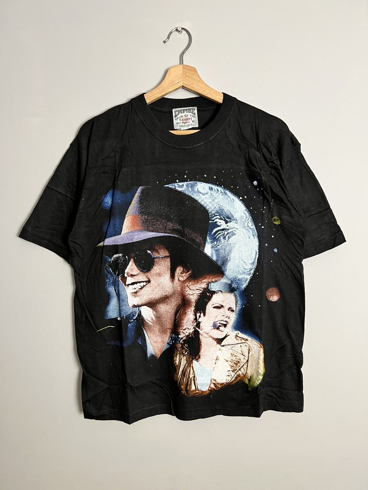 Band Tees Vintage 90s Michael Jackson King Of Pop Music Band Tee Size US M / EU 48-50 / 2 - 1 Thumbnail