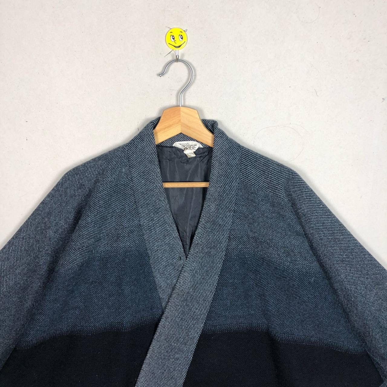 Japanese Brand Vtg Japanese ORIBE Wool Knitted Poncho Cloaks Capes Soft Size US M / EU 48-50 / 2 - 3 Thumbnail