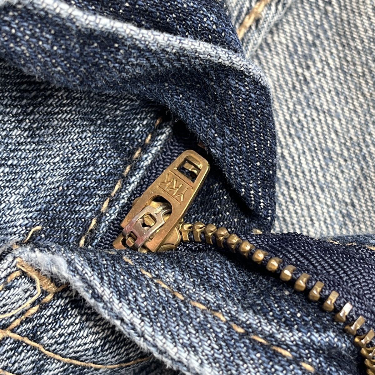 Japanese Brand × Native × Vintage Big Embroidery Native Apache Red Indian Skull Denim Jeans Size US 29 - 8 Thumbnail