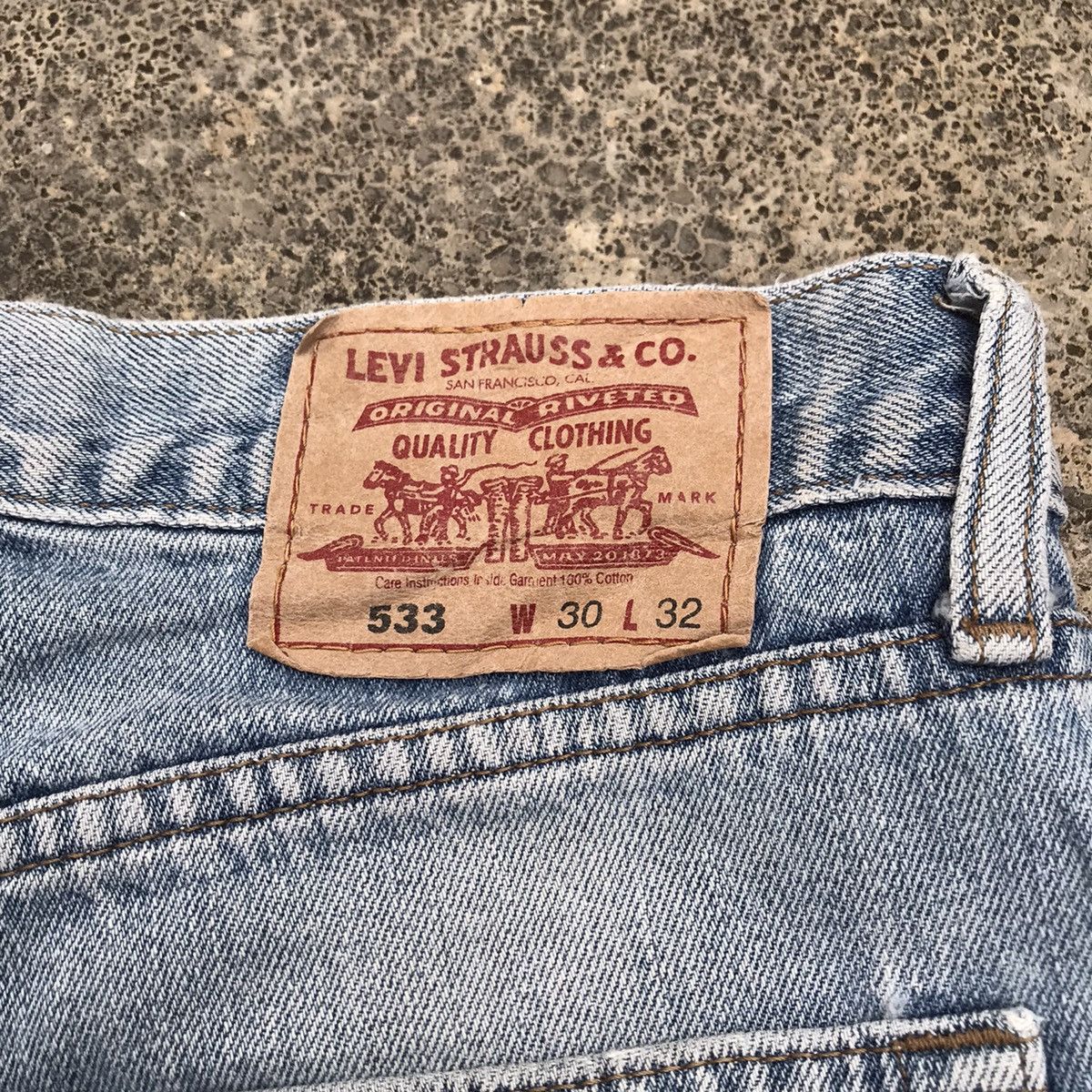 Levi's Distressed! Levi’s 533 Jeans Levis Faded Denim Pants Size US 29 - 13 Thumbnail