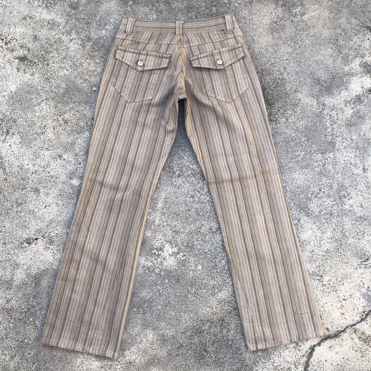 Japanese Brand Suggestion Distressed Hickory Striped Denim Pants Size US 29 - 13 Thumbnail