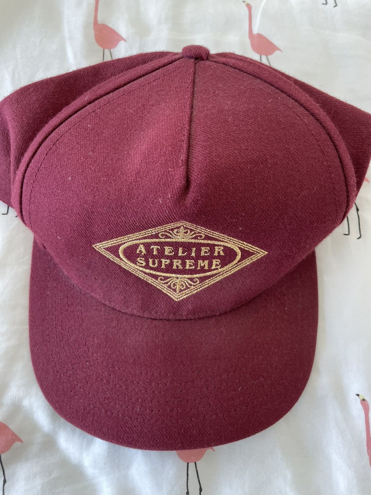 Supreme Starters Atelier 5 Panel Burgandy Cap Hat
