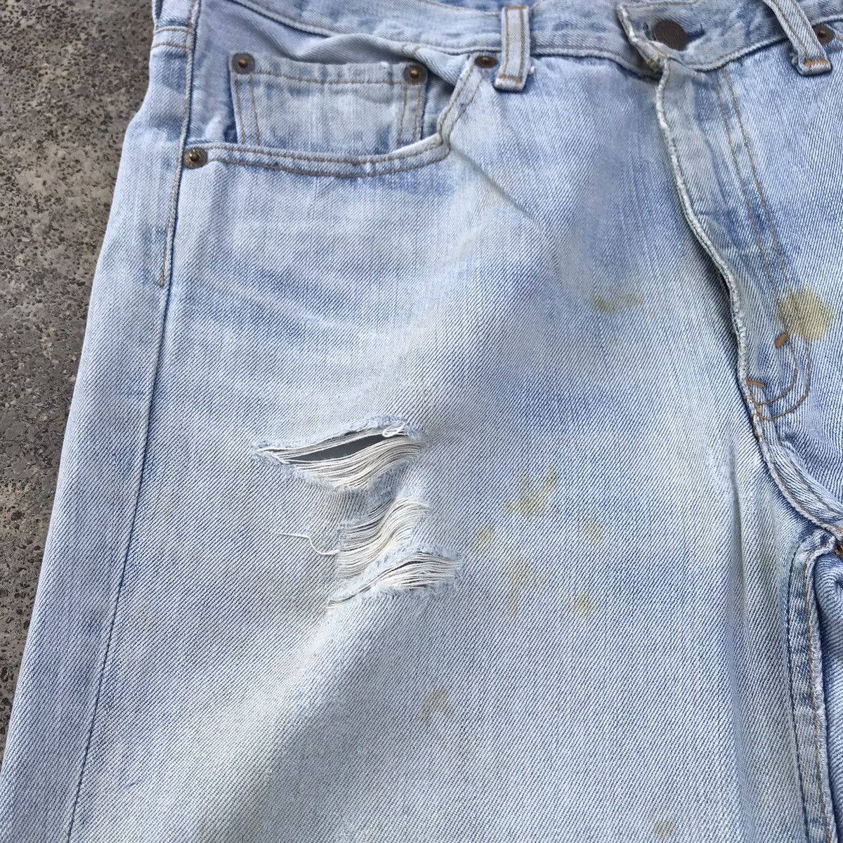 Levi's Vintage Clothing 💥 90's Vintage Levis 517 Distressed Faded Flare Jeans Pants Size US 34 / EU 50 - 10 Thumbnail
