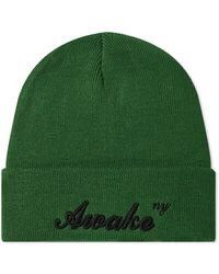 Awake NY AWAKE NY Script Logo Beanie GREEN Size ONE SIZE - 1 Thumbnail