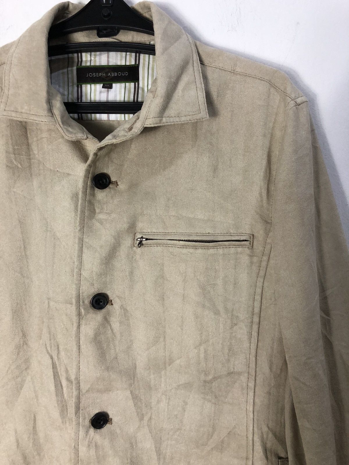 Designer × Joseph Abboud × Vintage Joseph Abboud suede button up jacket Size US XL / EU 56 / 4 - 6 Thumbnail