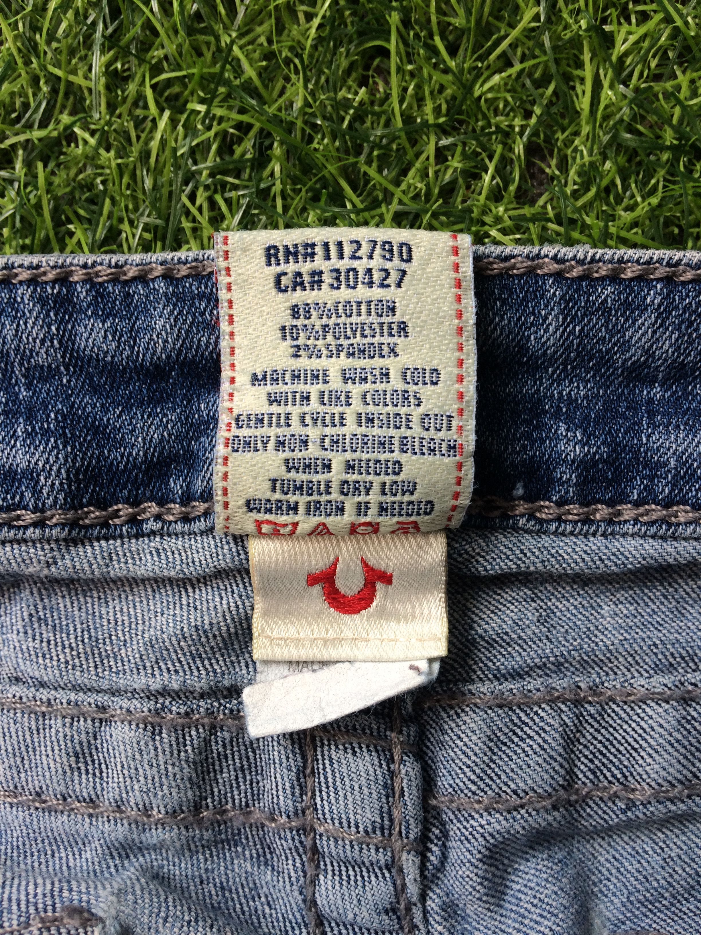 Designer True Religion Jeans Low Waist Section Skinny Seat #D-057 Size US 30 / EU 46 - 11 Thumbnail