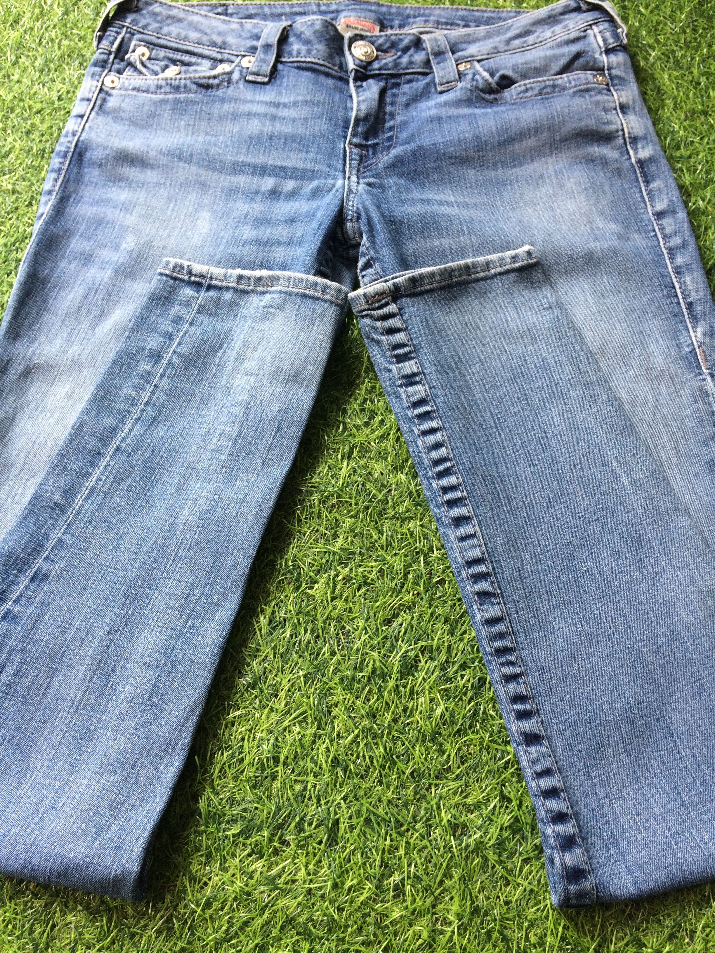 Designer True Religion Jeans Low Waist Section Skinny Seat #D-057 Size US 30 / EU 46 - 5 Thumbnail