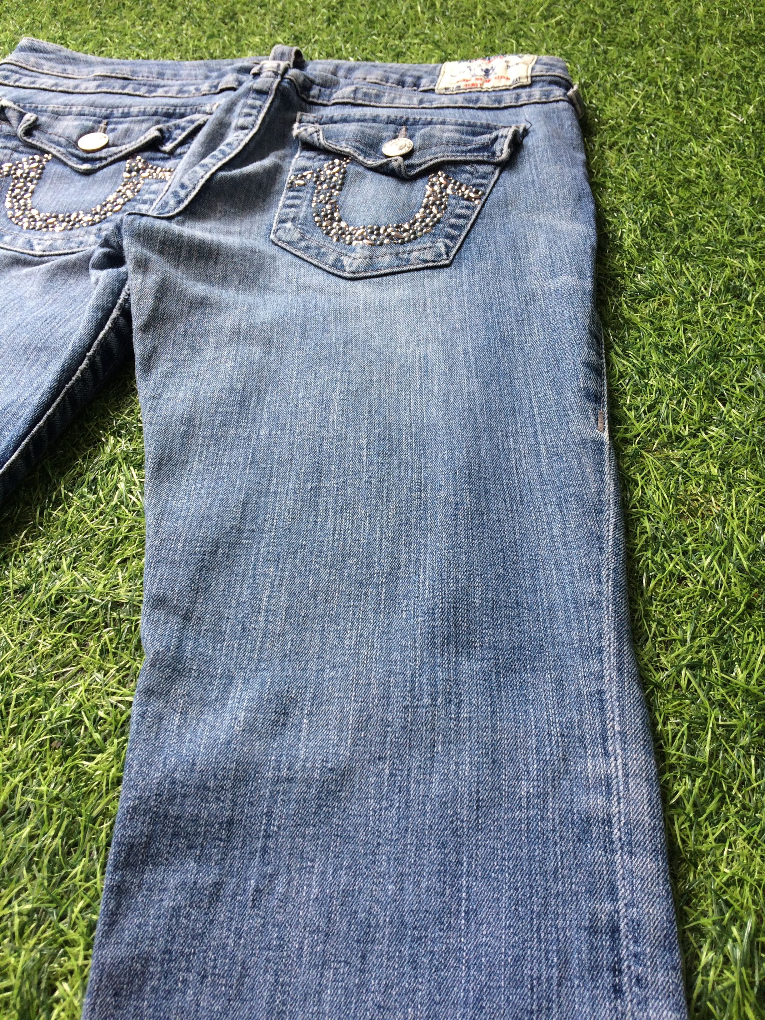 Designer True Religion Jeans Low Waist Section Skinny Seat #D-057 Size US 30 / EU 46 - 7 Thumbnail