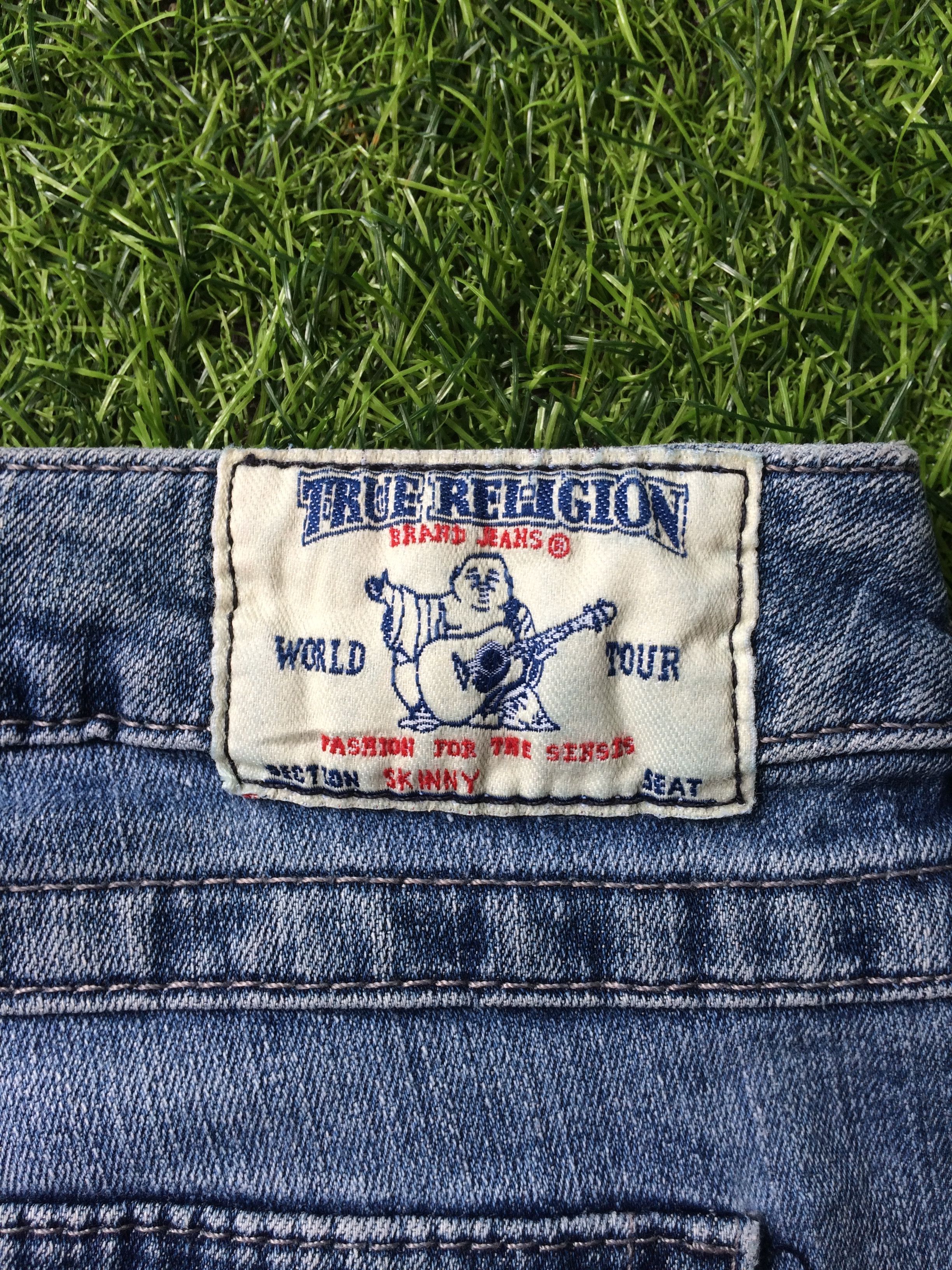 Designer True Religion Jeans Low Waist Section Skinny Seat #D-057 Size US 30 / EU 46 - 9 Thumbnail