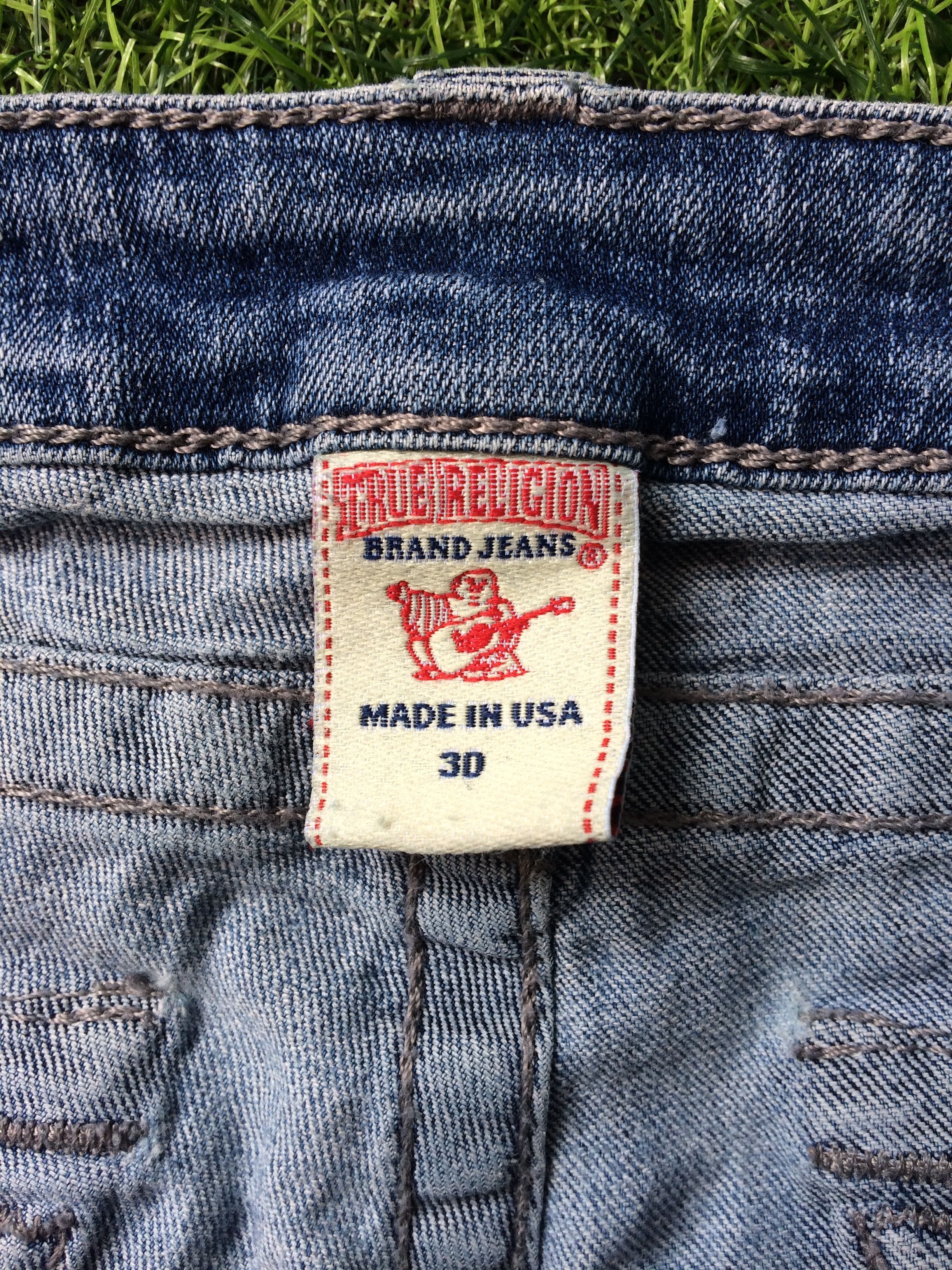 Designer True Religion Jeans Low Waist Section Skinny Seat #D-057 Size US 30 / EU 46 - 10 Thumbnail