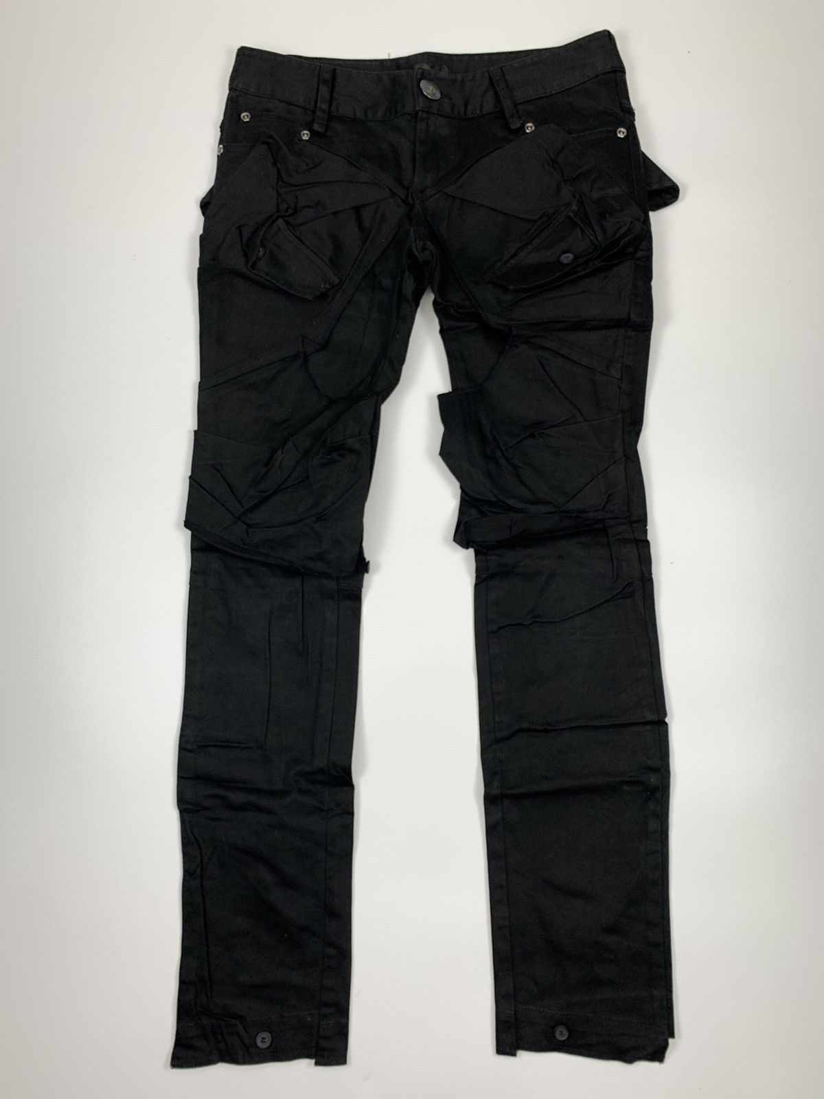 Black Barak Bondage Parachute Cargo Pant