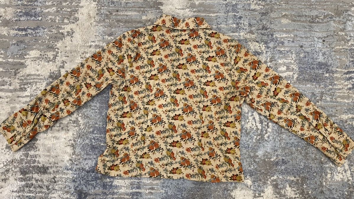 Vintage Christopher & Banks Floral Corduroy Overshirt/Coat Size XL / US 12-14 / IT 48-50 - 4 Thumbnail