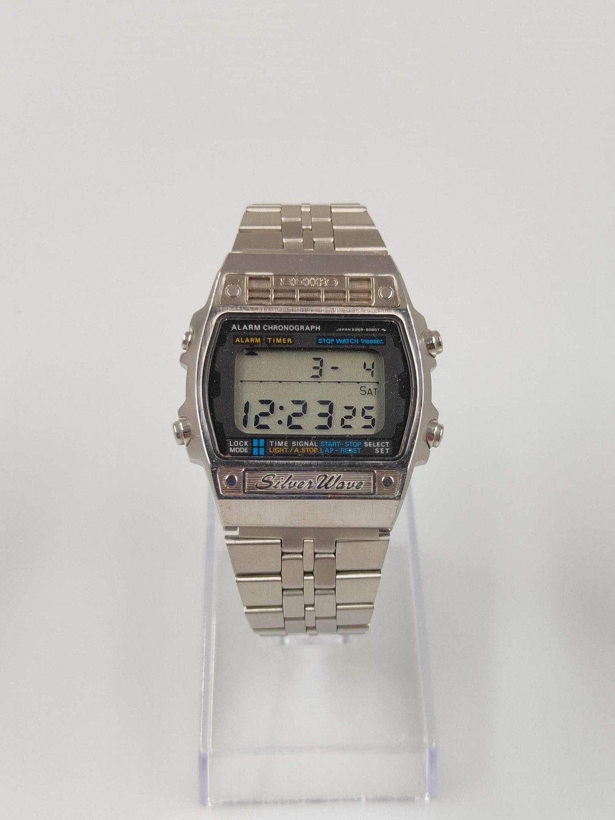 Vintage Vintage SEIKO Silverwave Digital Men's Watch Ref. A259
