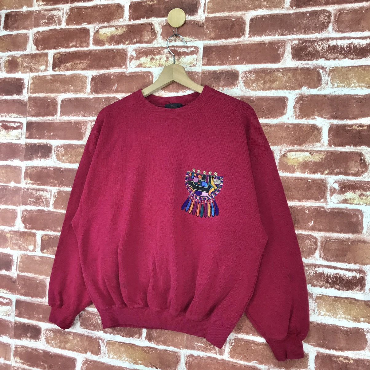 Designer × Vintage Santa Fe Embroiderey Logo Sweatshirt Size US M / EU 48-50 / 2 - 4 Thumbnail