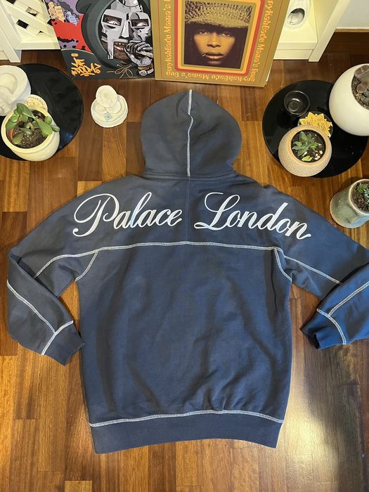 Palace Palace chain stitch hood grey | Grailed