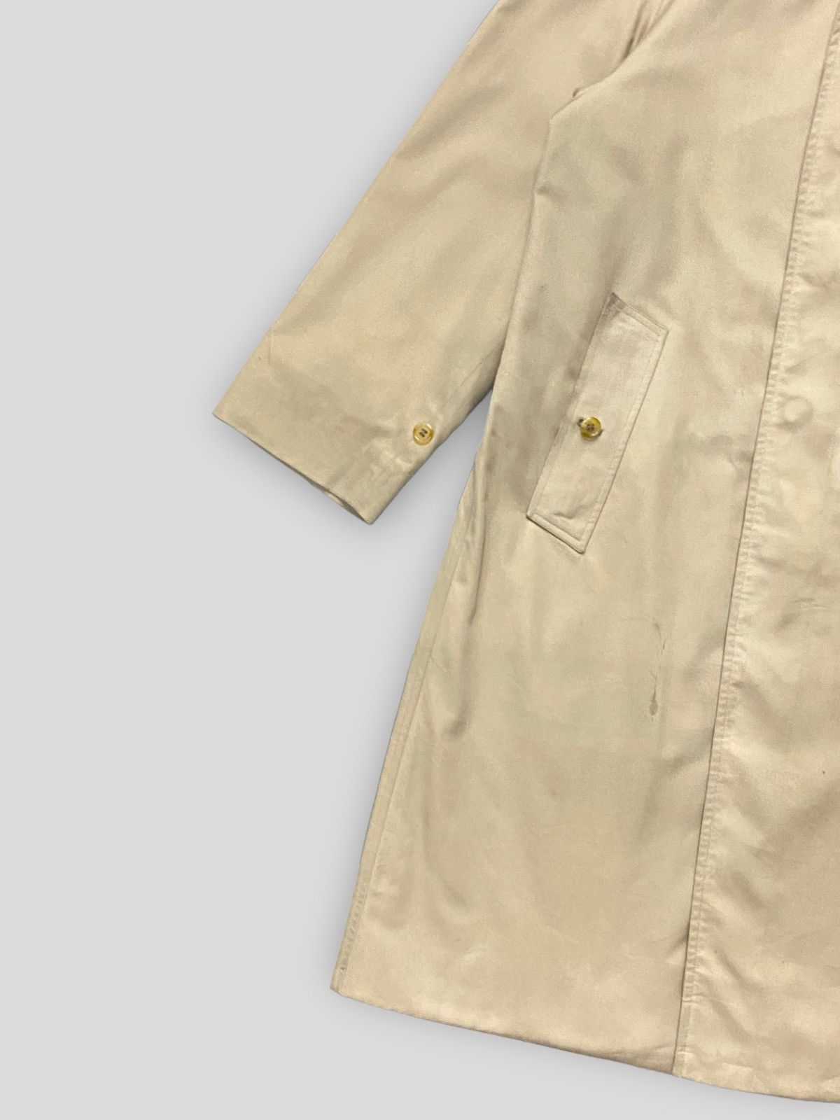 Burberry × Vintage Vintage Burberrys Nova Check Trench Coat Long Jacket Size US S / EU 44-46 / 1 - 4 Thumbnail