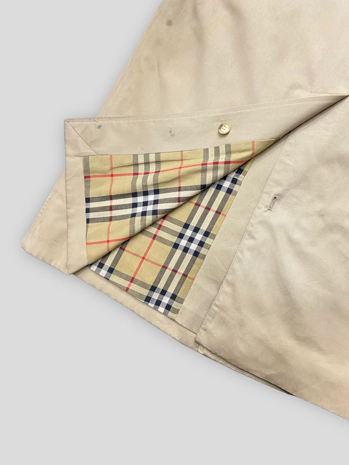 Burberry × Vintage Vintage Burberrys Nova Check Trench Coat Long Jacket Size US S / EU 44-46 / 1 - 13 Thumbnail