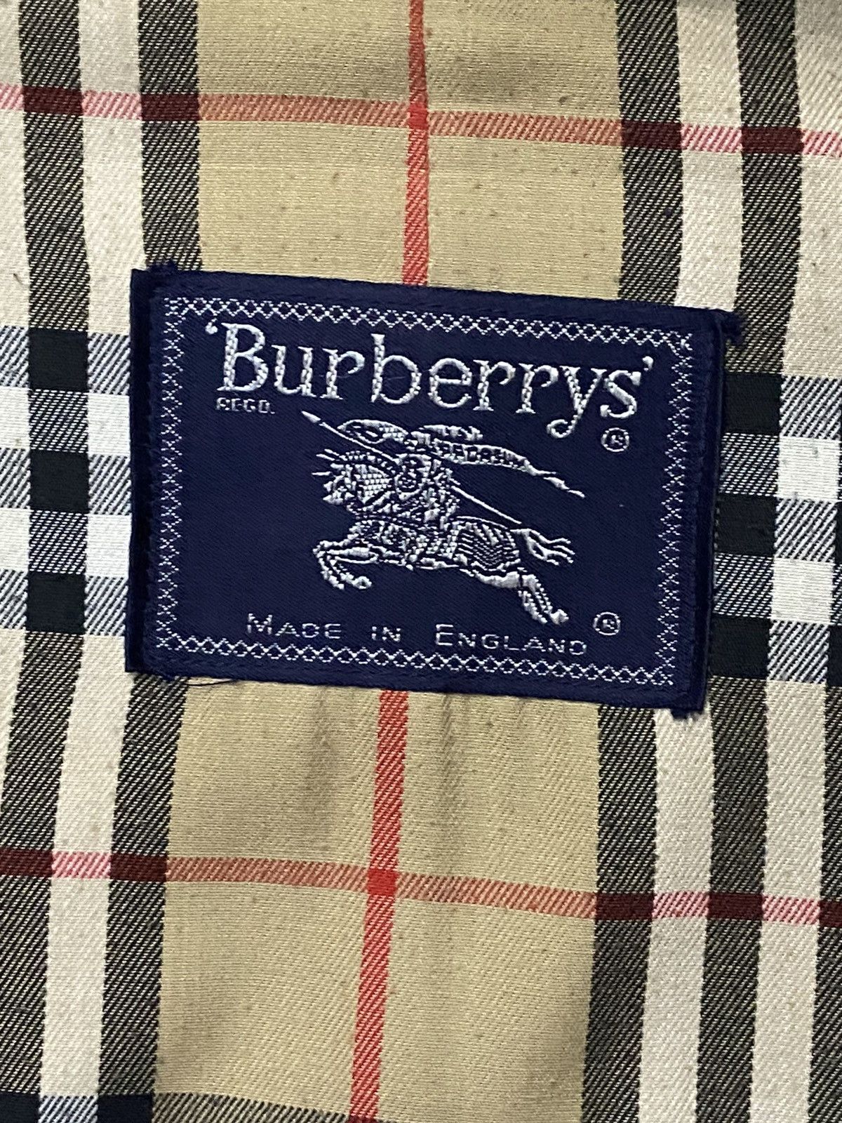 Burberry × Vintage Vintage Burberrys Nova Check Trench Coat Long Jacket Size US S / EU 44-46 / 1 - 15 Thumbnail